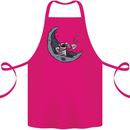Cryptocurrency Mining the Moon Cotton Apron 100% Organic Pink