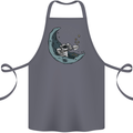 Cryptocurrency Mining the Moon Cotton Apron 100% Organic Steel