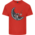 Cryptocurrency Mining the Moon Kids T-Shirt Childrens Red