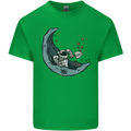 Cryptocurrency Mining the Moon Mens Cotton T-Shirt Tee Top Irish Green