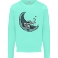 Cryptocurrency Mining the Moon Mens Sweatshirt Jumper Peppermint