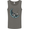 Cryptocurrency Mining the Moon Mens Vest Tank Top Charcoal