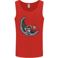 Cryptocurrency Mining the Moon Mens Vest Tank Top Red