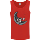 Cryptocurrency Mining the Moon Mens Vest Tank Top Red