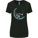 Cryptocurrency Mining the Moon Womens Wider Cut T-Shirt Black