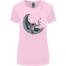 Cryptocurrency Mining the Moon Womens Wider Cut T-Shirt Light Pink