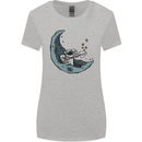 Cryptocurrency Mining the Moon Womens Wider Cut T-Shirt Sports Grey