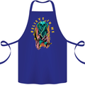 Cthulhu Believe in Me Octopus Kraken Skull Cotton Apron 100% Organic Royal Blue
