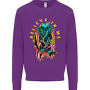 Cthulhu Believe in Me Octopus Kraken Skull Kids Sweatshirt Jumper Purple