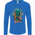 Cthulhu Believe in Me Octopus Kraken Skull Mens Long Sleeve T-Shirt Royal Blue