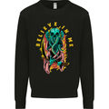 Cthulhu Believe in Me Octopus Kraken Skull Mens Sweatshirt Jumper Black