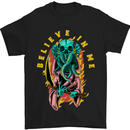Cthulhu Believe in Me Octopus Kraken Skull Mens T-Shirt Cotton Gildan Black