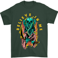 Cthulhu Believe in Me Octopus Kraken Skull Mens T-Shirt Cotton Gildan Forest Green