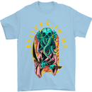 Cthulhu Believe in Me Octopus Kraken Skull Mens T-Shirt Cotton Gildan Light Blue