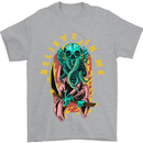 Cthulhu Believe in Me Octopus Kraken Skull Mens T-Shirt Cotton Gildan Sports Grey