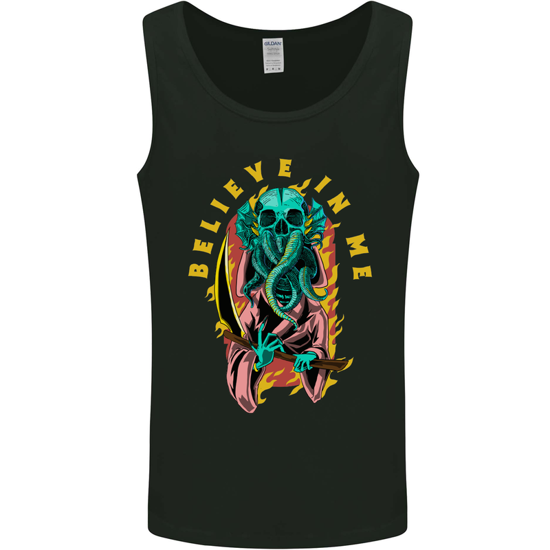 Cthulhu Believe in Me Octopus Kraken Skull Mens Vest Tank Top Black