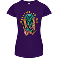 Cthulhu Believe in Me Octopus Kraken Skull Womens Petite Cut T-Shirt Purple