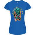 Cthulhu Believe in Me Octopus Kraken Skull Womens Petite Cut T-Shirt Royal Blue