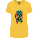 Cthulhu Believe in Me Octopus Kraken Skull Womens Wider Cut T-Shirt Yellow