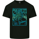 Cthulhu Cult Kraken Kids T-Shirt Childrens Black