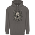 Cthulhu Entity Kraken Mens 80% Cotton Hoodie Charcoal