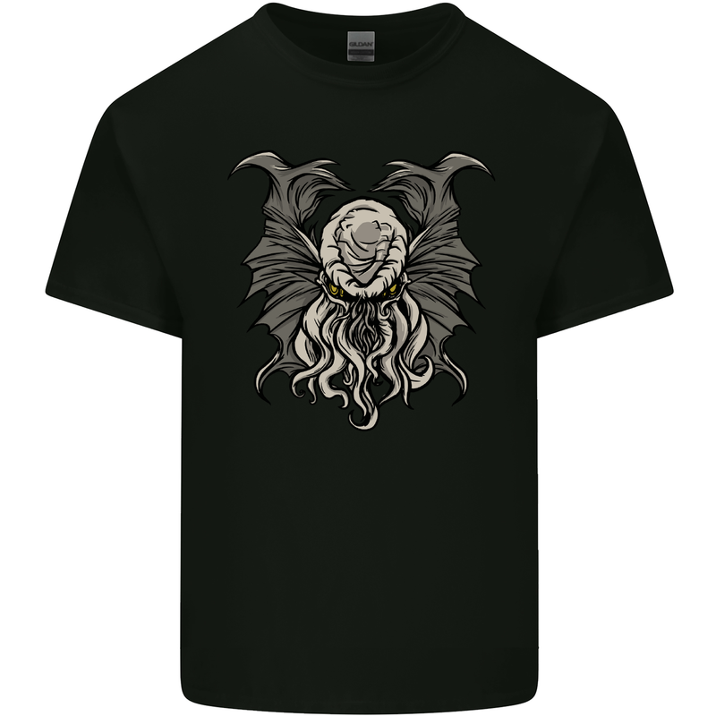 Cthulhu Entity Kraken Mens Cotton T-Shirt Tee Top Black