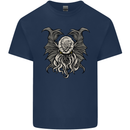Cthulhu Entity Kraken Mens Cotton T-Shirt Tee Top Navy Blue