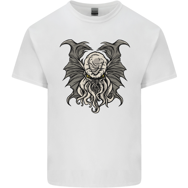 Cthulhu Entity Kraken Mens Cotton T-Shirt Tee Top White