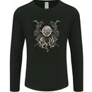 Cthulhu Entity Kraken Mens Long Sleeve T-Shirt Black