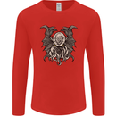 Cthulhu Entity Kraken Mens Long Sleeve T-Shirt Red