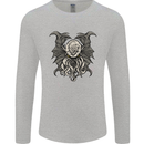 Cthulhu Entity Kraken Mens Long Sleeve T-Shirt Sports Grey