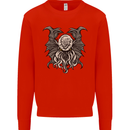 Cthulhu Entity Kraken Mens Sweatshirt Jumper Bright Red