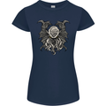 Cthulhu Entity Kraken Womens Petite Cut T-Shirt Navy Blue