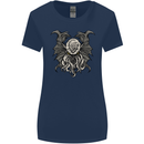 Cthulhu Entity Kraken Womens Wider Cut T-Shirt Navy Blue