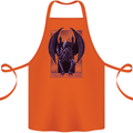 Cthulhu Follow Your God Kraken Mythology Cotton Apron 100% Organic Orange