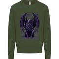 Cthulhu Follow Your God Kraken Mythology Kids Sweatshirt Jumper Forest Green