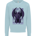 Cthulhu Follow Your God Kraken Mythology Kids Sweatshirt Jumper Light Blue