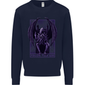 Cthulhu Follow Your God Kraken Mythology Kids Sweatshirt Jumper Navy Blue