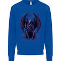 Cthulhu Follow Your God Kraken Mythology Kids Sweatshirt Jumper Royal Blue