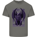 Cthulhu Follow Your God Kraken Mythology Kids T-Shirt Childrens Charcoal