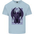 Cthulhu Follow Your God Kraken Mythology Kids T-Shirt Childrens Light Blue