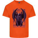 Cthulhu Follow Your God Kraken Mythology Kids T-Shirt Childrens Orange