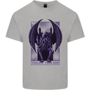 Cthulhu Follow Your God Kraken Mythology Kids T-Shirt Childrens Sports Grey