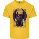 Cthulhu Follow Your God Kraken Mythology Kids T-Shirt Childrens Yellow