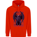 Cthulhu Follow Your God Kraken Mythology Mens 80% Cotton Hoodie Bright Red