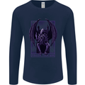 Cthulhu Follow Your God Kraken Mythology Mens Long Sleeve T-Shirt Navy Blue