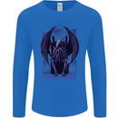 Cthulhu Follow Your God Kraken Mythology Mens Long Sleeve T-Shirt Royal Blue