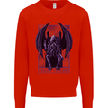 Cthulhu Follow Your God Kraken Mythology Mens Sweatshirt Jumper Bright Red