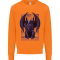 Cthulhu Follow Your God Kraken Mythology Mens Sweatshirt Jumper Orange