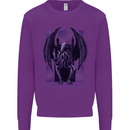 Cthulhu Follow Your God Kraken Mythology Mens Sweatshirt Jumper Purple